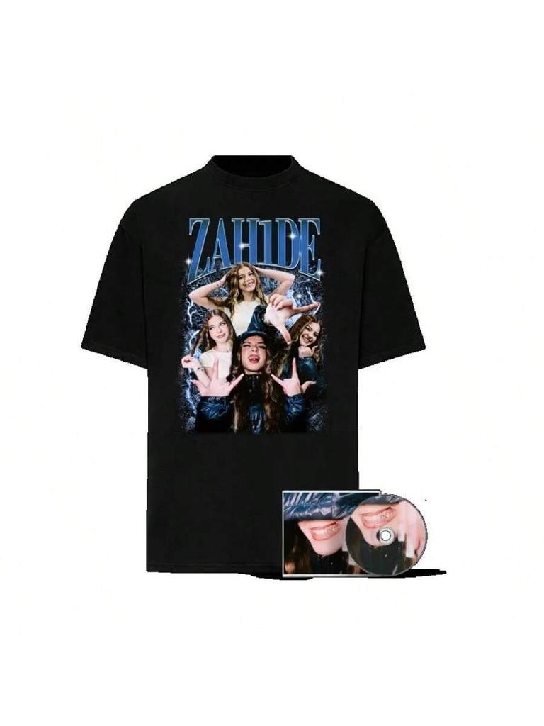 Zahide T-Shirt Women's Casual Cotton Oversized Short Sleeve Harajuku Y2k Heavy Tee Merch Tee Men Women Crew Neck Unisex T-Shirt1