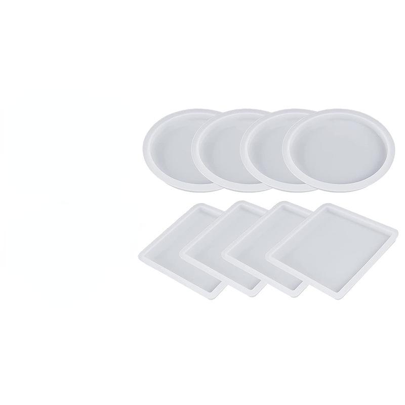 Силиконовая форма для подстаканника для DIY рукоделия - Круглые и квадратные варианты