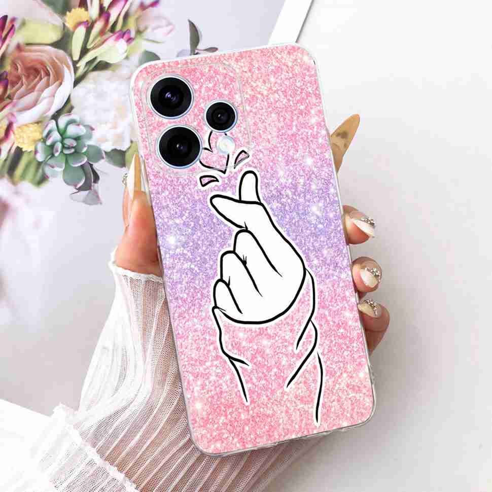 Чехол для Oppo Reno15 5G, цветной, с цветами, из мягкого силикона, задняя крышка для Oppo Reno15 Reno 15 5G CPH2825, корпус телефона, Fundas