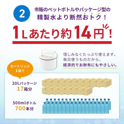 Sanei Chemical [Pure Maker] Tabletop Purified Water Cartridge X 1 Ion Exchange Resin Purified Water