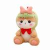 Bowknot Cat Dinosaur Plush Toy Stuffed Animal Doll Cartoon Decoration Kids Gift