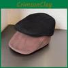 Retro Color Solid Urban Baseball Cap Short Brim Breathable Cotton Wear Casual