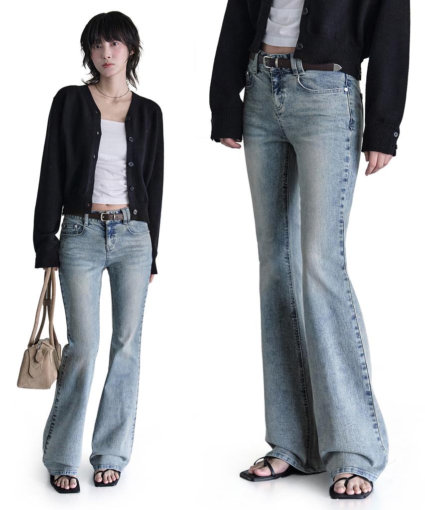 Джинсы с заниженной талией, расклешенные, Signature Slim, Deketeuumeon, Dcwpt006Lblueb