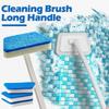 Multi-Functional Bathroom Wall Brush Long Handle Removable Household Floor Bathtub Brushes Ceramic Tile Sponge Cleaning Brush