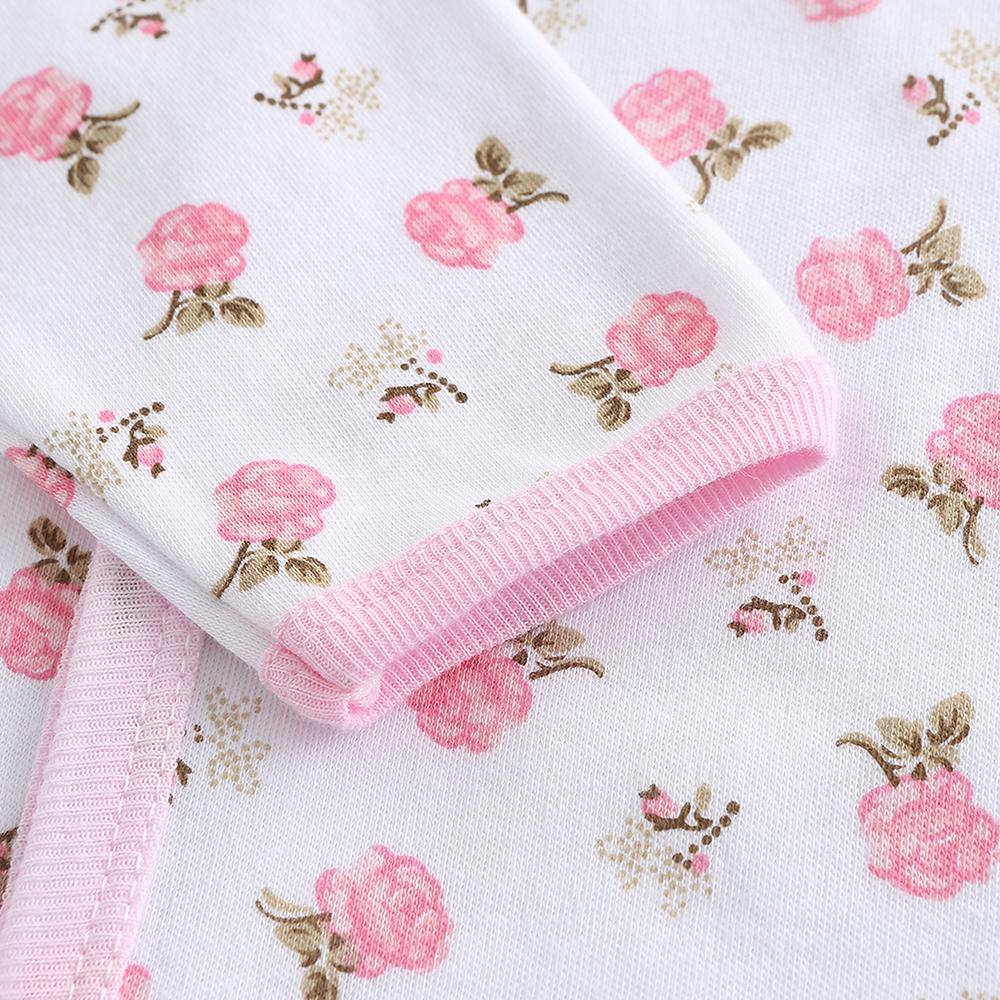 Одежда для маленьких девочек, хлопковая одежда с цветочным узором и длинными рукавами для новорожденных, комбинезоны, костюмы Infantil, одежда для малышей