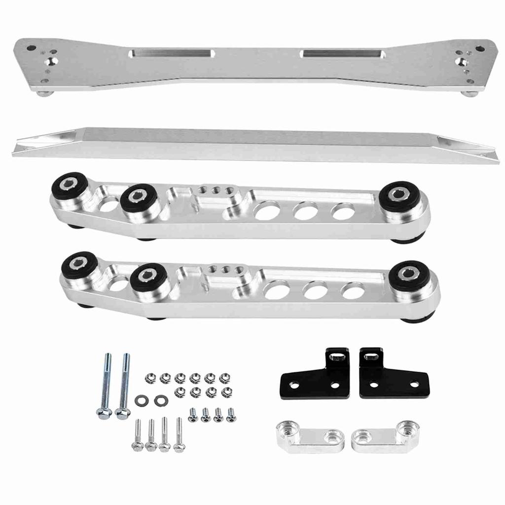 2Pcs Rear Lower Control Arm Kit Subframe Brace Tie Bar Fits for Honda Civic EG 9295