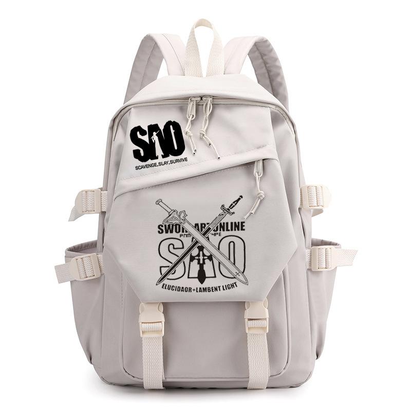Personality Surrounding Trends Backpack Junior High School Students Primary School Students Campus Leisure Simple Large-Capacity Schoolbag
