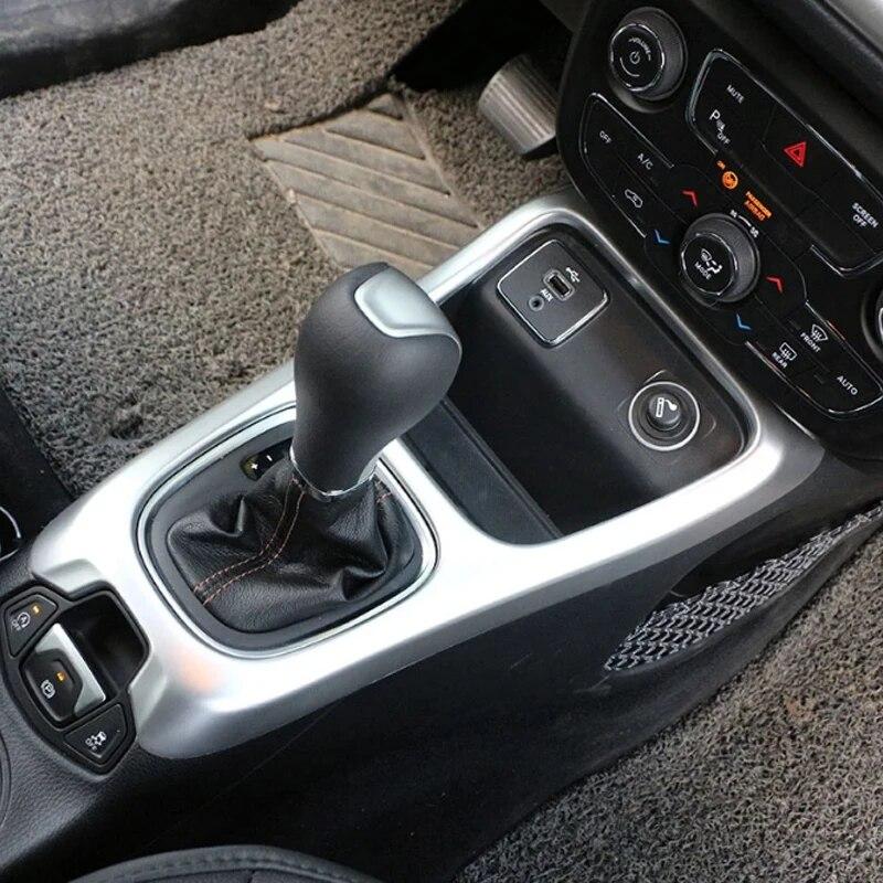 My Good Car ABS Chrome внутренняя панель переключения передач защитная рамка накладка наклейка для Jeep Compass 2017 2018 аксессуары