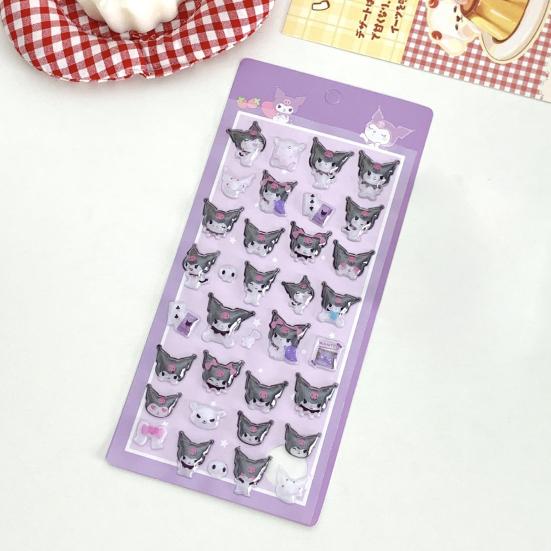 Аниме-тематические 3D-наклейки Милые объемные ПВХ наклейки для журнала и телефона DIY Мультяшные материалы для рукоделия в японском стиле