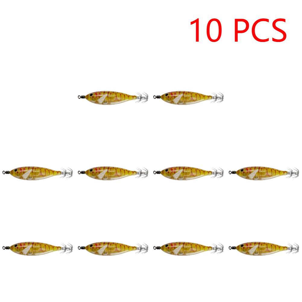 5,7 г/8 см Приманка для привлечения каракатицы Двойной крючок Реалистичный крючок для кальмара Рыболовные снасти Светящиеся джиг-крючки для кальмара Рыболовные аксессуары