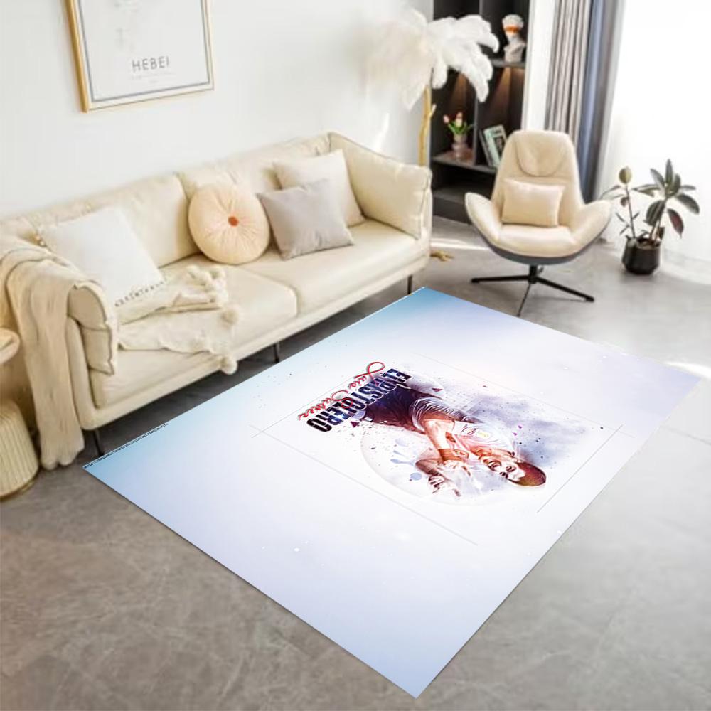 Ecuadorian Football Legend Floor Rug Office Rug Suitable for Bedrooms Living Rooms Playrooms Entryway Anti-slip Rug Anime Office Decor