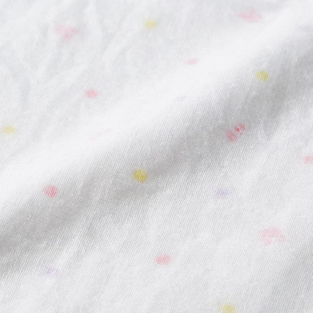 MIKI HOUSE HOT BISCUITS Марлевое полотенце Детская одежда для мальчиков и Белый и Один размер подходит Комплект, Новорожденные, Девочки, Розовый, Все, 76-8038-493