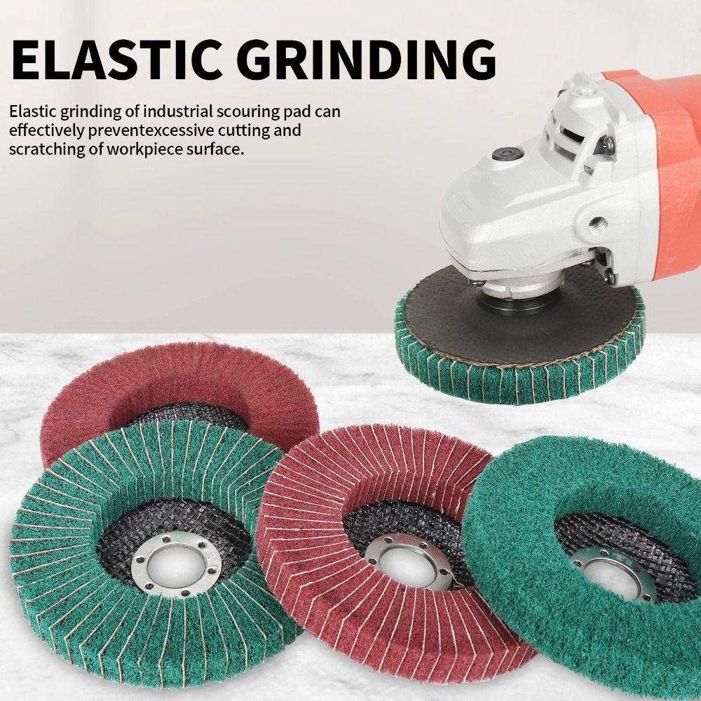 Durable Angle Grinder Flap Grinding Disc 10cm Non-woven Grinding Disc  Power-operated Grinders