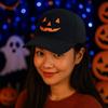 Breathable Halloween Baseball Cap UV Protection Sunshade Cap Funny Pumpkin Embroidery Hat  Outdoor