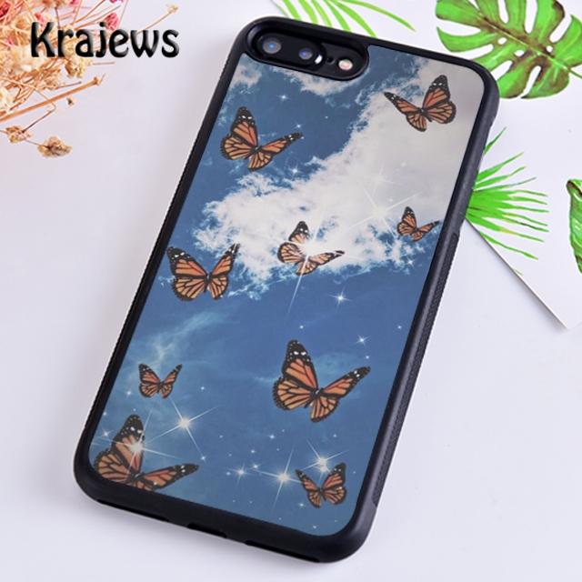 Butterfly Flower Phone Case Cover For iPhone 17 Air 16 15 14 plus 12 13 pro max coque Shell Fundas
