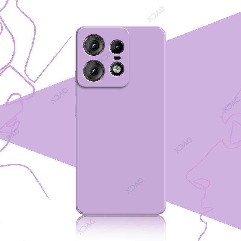 Чехлы для мобильных телефонов Motorola Edge 50 Pro Moto Edge50Pro 5G 6,7" Мягкие роскошные квадратные жидкие силиконовые задние крышки Armor