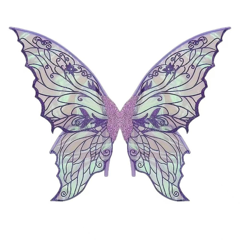 Gradient Sheer Butterfly Fairy Wings Sparkling Organza Elf Wings Costume  Christmas Gifts