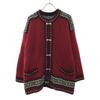 OLD 90s Tyrone Carcardigan Knit Jacket Red Women Used
