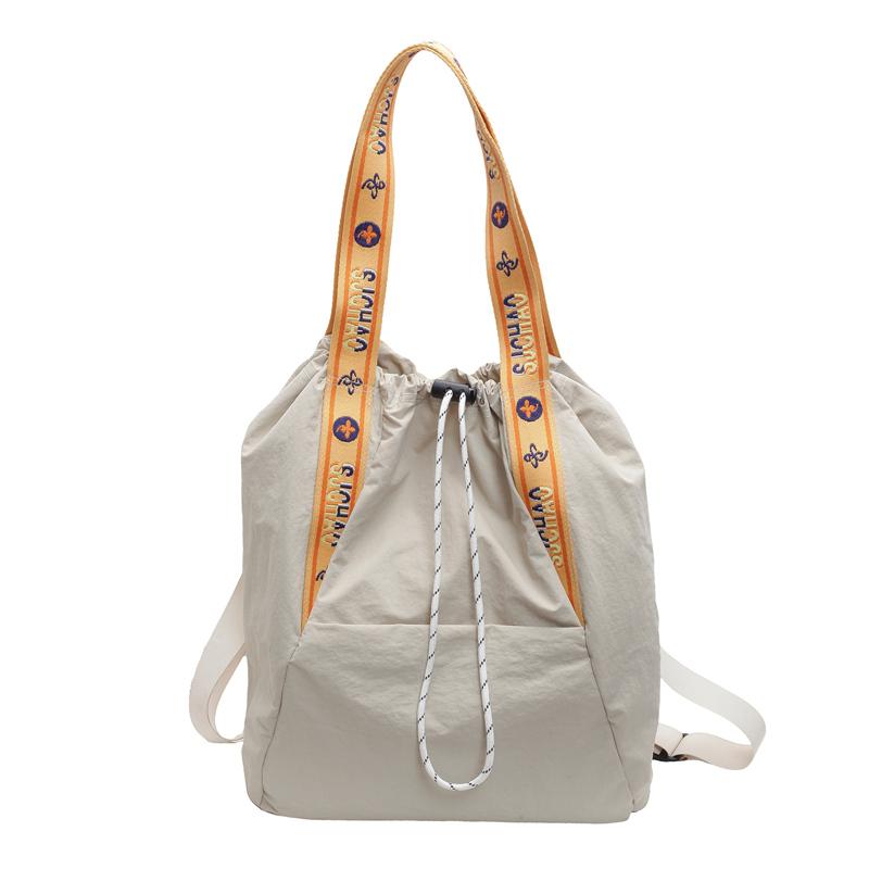 Вместительный холщовый рюкзак с новым дизайном для отдыха, многофункциональная сумка на одно плечо со шнуром