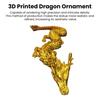 3D-печатная фигурка дракона, игрушка-экшн, реалистичный вид, яркий цвет, китайский дракон, непоседа