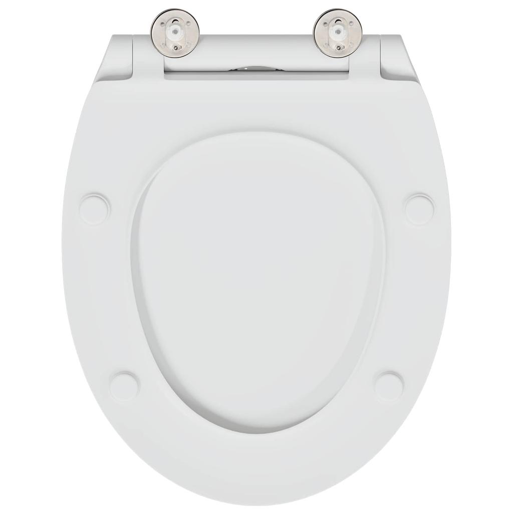 Toilet Seat White 47 x 37.5 x 3.8 cm Duroplast