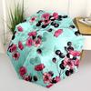 1pc Floral Pattern with Pink Flowers and Black Berries Umbrella with Plastic Handle,Suitable for All Seasons Umbrellaptys26057