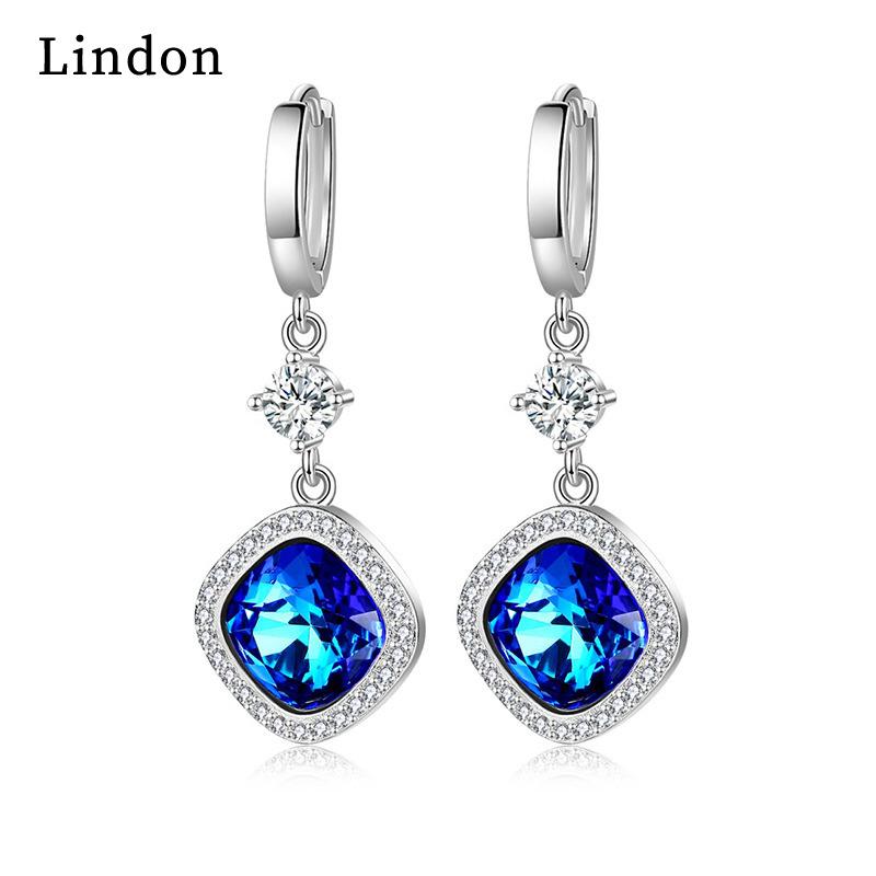 Lindon Zircon Copper Alloy Earrings Drop Earrings For Women Wedding Party Gifts