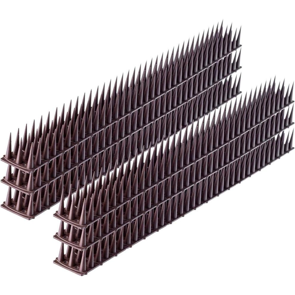 Pics anti-oiseaux à installation flexible pour poutres extérieures, pics répulsifs pour animaux avec base flexible pour tuyaux et colonnes,