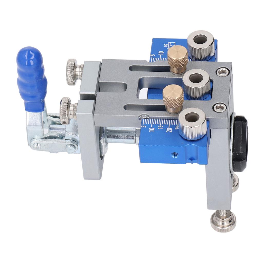 3 In 1 Hole Punch Locator Round Wood Doweling Kit Hand Drilling Puncher for Furniture Woodworking Pr