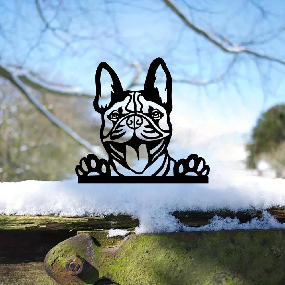 1 шт. Металлический садовый колышек Ultimate Dog Steel Silhouette - идеальное украшение на открытом воздухе и подарок на день рождения
