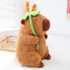 New lotus leaf capybara doll ugly cute Kapibara Internet celebrity doll girls large doll children throw pillow