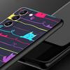 Абстрактный Креативный Милый Кот Линия Чехол для Телефона для Samsung Galaxy S26 S25 S24 S23 S22 S20 S21 FE Ultra S25 Edge Plus Мягкий ТПУ Чехол