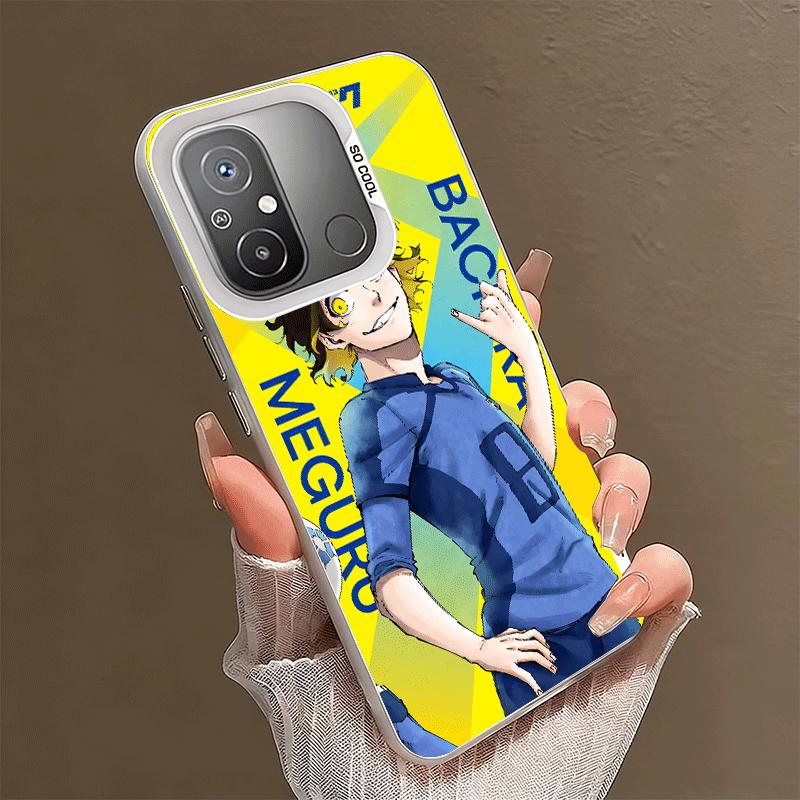 Anime Blue L-Lock Desgin Shockproof Phone Case for Xiaomi Poco X7 X6 X5 X3 Pro F7 Ultra M8 Redmi 15C 15 14C 13C 12C 10C 13 12 10