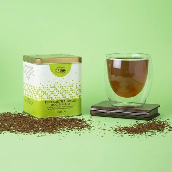 The Indian Chai - южноафриканский чай ройбуш 100 г, чистое наслаждение, богатый антиоксидантами травяной напиток для релаксации и хорошего самочувствия