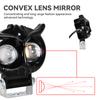 Universal Motorcycle Headlight Owl Design White Yellow Dual Color Auxiliary Spotlights Motorbike Scooter Fog Lamp Running Lights