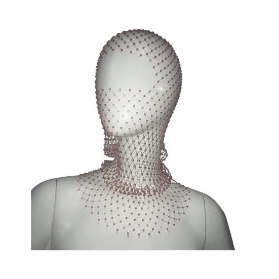 Fishing Net Hat Elastic Sparkling Rhinestones Design Solid Color Headgear Nightclubs Music Festivals Stage Dressing Headwear