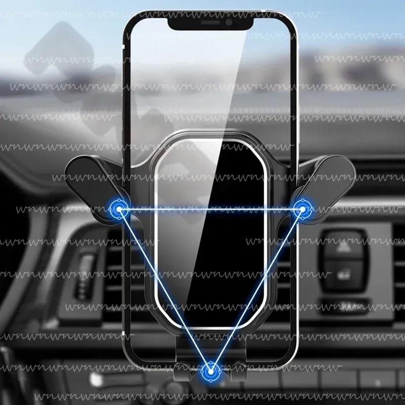 Universal Gravity Car Cell Phone Holder For Peugeot 307 208 206 207 3008 308 407 508 GPS Stand Air Vent Clip Mount Accessories