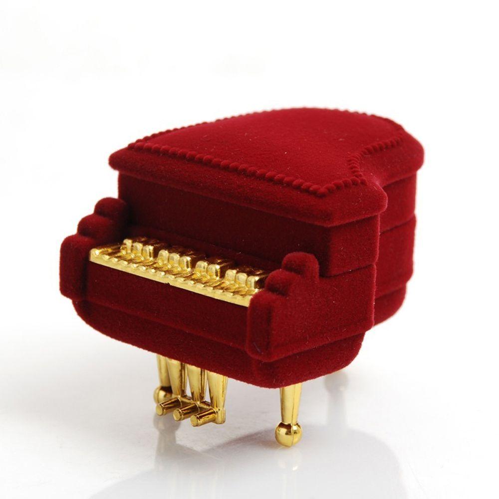 Hot Earring Pendant Wedding Velvet Piano Ring Box Ring Box Gift Case Storage Box