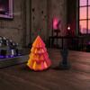 Невыцветающая Рождественская Игрушка-Спиннер 3D Печать, Дерево с Фигуркой Среднего Пальца, Современный Минималистичный Декор для Стола, Многослойная Геометрия для Праздничного Дома