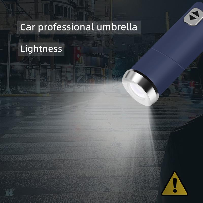 For Jeep Car Fully Automatic Umbrella With LED Flashlight Reflective Stripe For Jeep Renegade Compass Grand Cherokee Wrangler