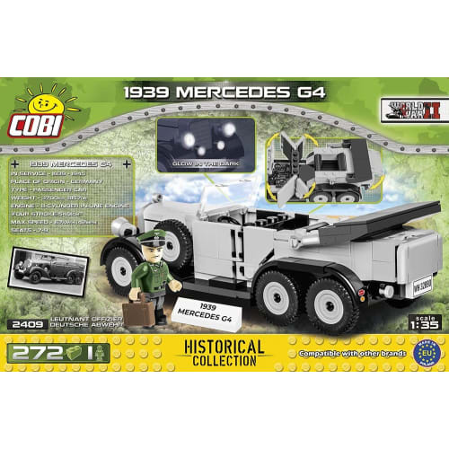 Cobi Historical Collection #2409 1939 M. Benz G4 (WWII German Army) 1/35 Scale [Military Block - COBI Official Japan Distributor]