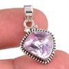 Натуральный розовый аметист, драгоценный камень, стерлинговое серебро 925 пробы, ювелирный кулон, 1 дюйм, H2q13