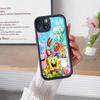 Мультяшный Милый S-Губка Боб Аниме Чехол для Телефона Для IPhone 17 16 15 14 13 12 11 Air Plus Pro Max Мягкая Задняя Крышка
