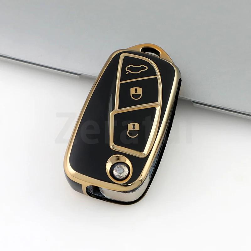 Для Fiat Florino Qubo Ducato Bravo Doblo Linea Punto Stilo Iveco 3 кнопки ТПУ Чехол-оболочка Держатель для корпуса автомобильного пульта дистанционного управления