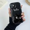 LZ11 Cat Cute Art Design Clear Soft Wave Phone Cases for iPhone 15 13 Pro Max 12 Mini 14 8 Plus XS Max XR 6 Protection Back Cover