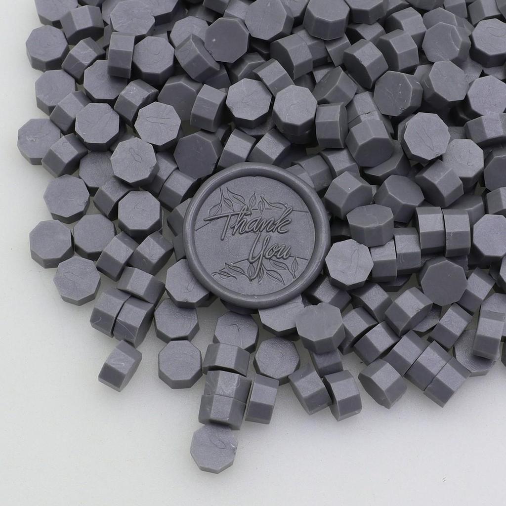 Octagonal Sealing Wax Beads for Envelopes & Wedding Invitations - Stick Bottle & Tools Included