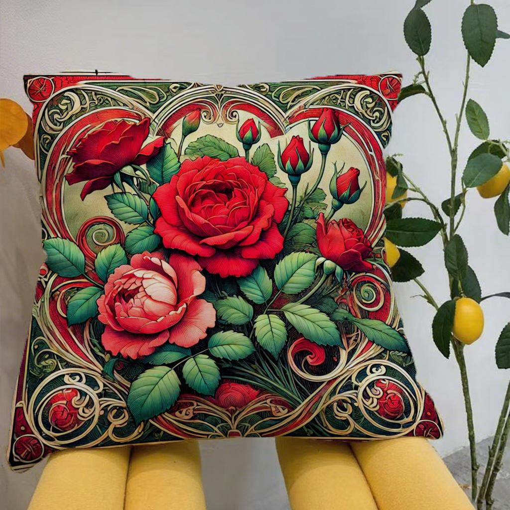 Наволочки с цветочным узором для диванаПодходят для дивана, автомобиля, спальни, декоративная наволочка на подушку