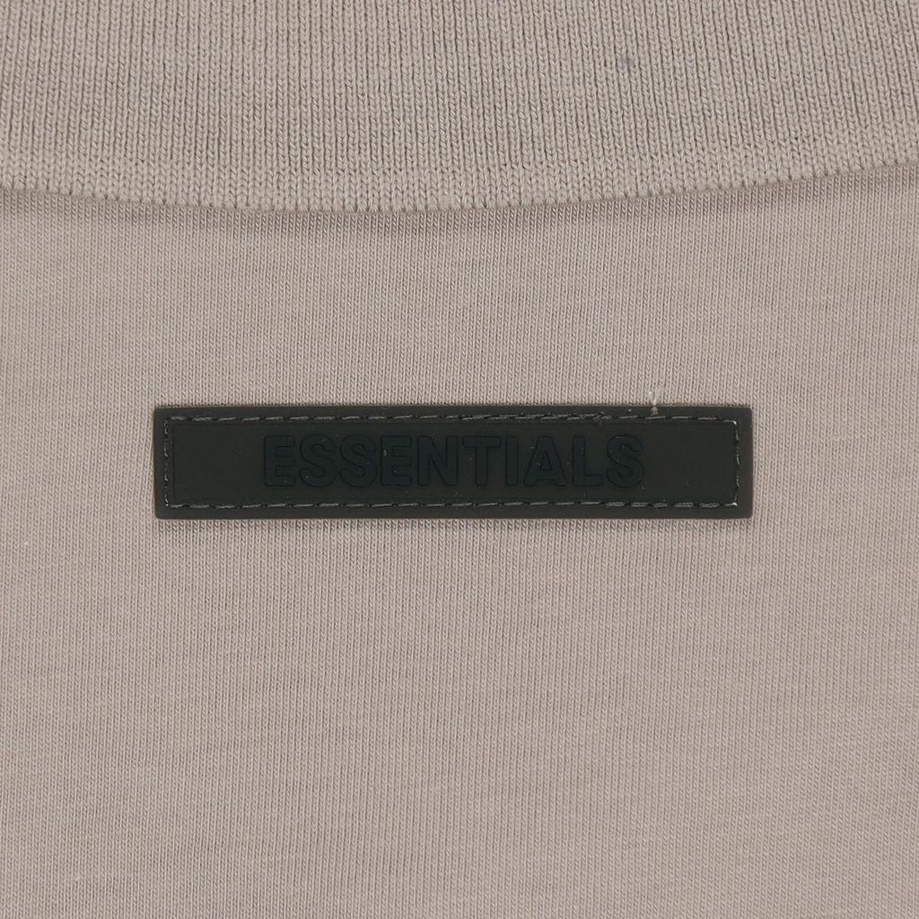 Fear of God Essentials Осень/Зима 2021 Короткий рукав Поло Унисекс Топы Шнурок Загар FOG-FW21-593