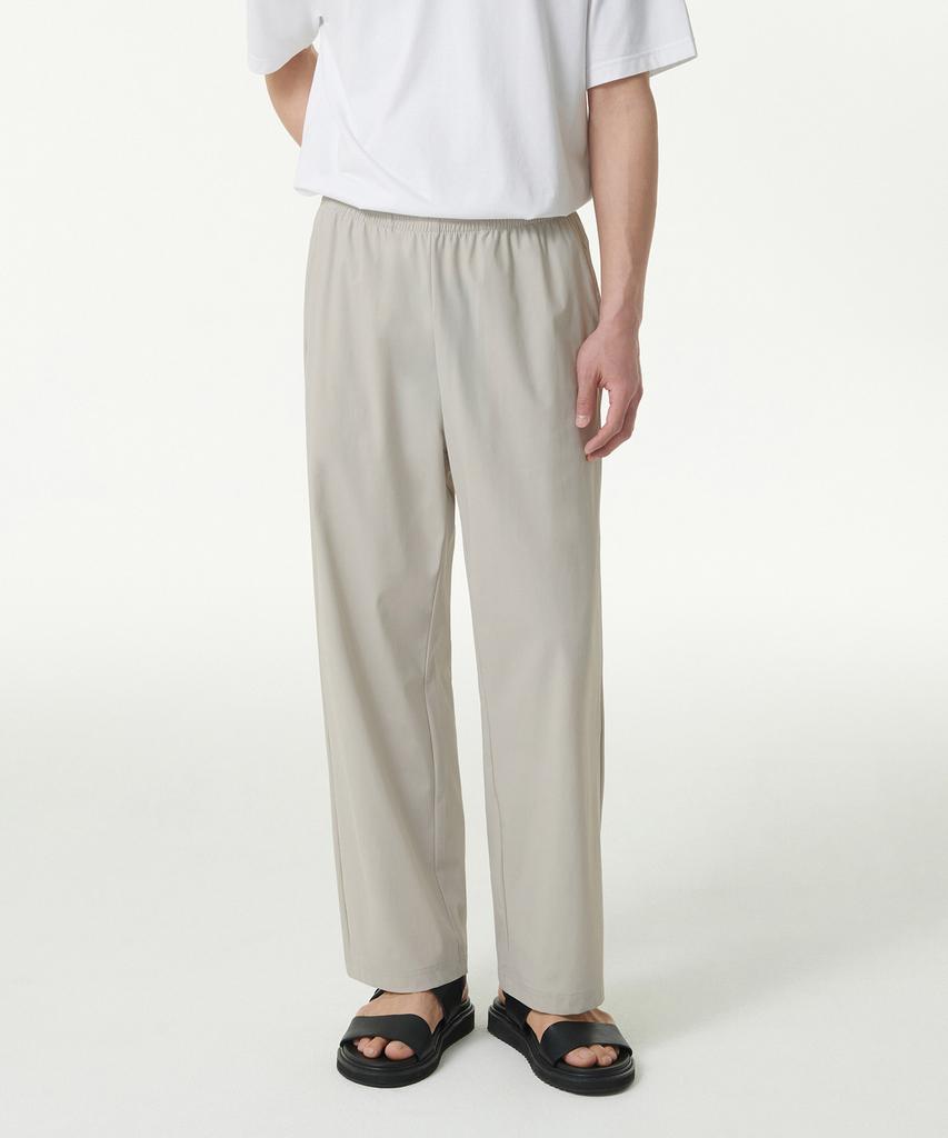MUSINSA STANDARD [Cooltandard] Cooling Wide Elastic Waist Pants [Dusty Cream]