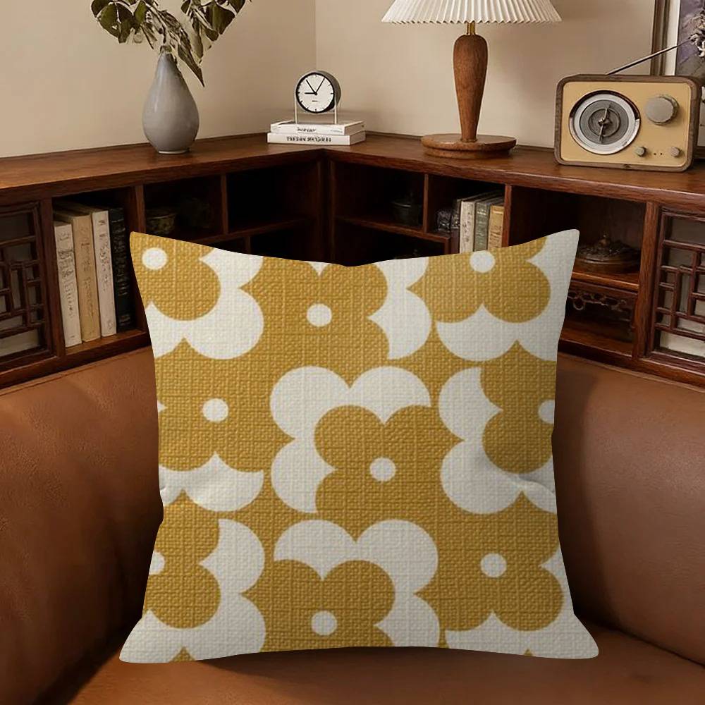 Flower Pillowcase Toon Gift Cushion Cover Bedroom Home Sofa Chair Seat Decor Pillow Case Logo O-Orla Kiely